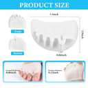 Toe Separators,Toe Separators For Women & Men, Toe Spacers, Breathable Bunion Corrector, dea for Mortons Neuroma, Blisters, Diabetic Feet, Hammer Toe, Rapid Pain Relief 4 Colors (8 PCS)