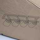 BrkNit Modern Bathroom Light Fixtures Over Mirror, Vanity Lights for Bathroom Wall Sconces with Clear Glass Shades, E26 Socket (Bulbs Not Included), 4 Light, Oil Rubbed Bronze