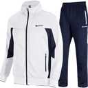 TBMPOY Men's Tracksuits Sweatsuits for Men Sweat Track Suits 2 Piece Casual Athletic Jogging Warm Up Full Zip Sets XL