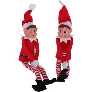 PMS Elves Behavin' Badly 2 Vinyl Naughty Elves Christmas Doll Decoration