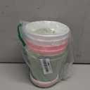 WSMKSZ 5 Inch Plastic Plant Pots with Drainage Holes and Trays  6 Pack Small Nursery Pots for Indoor & Outdoor House Plants and Flowers, Seedling Starter Planters, Colorful (Multicolor)