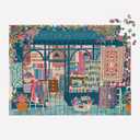 Galison Stitch by Stitch  1000 Piece Puzzle Fun and Challenging Activity with Bright and Bold Quilting and Crafting Themed Storefront Artwork for Adults and Families