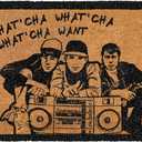 MAINEVENT What'cha Want Door Mat 30x17 Inch, Beasty Boys Welcome Mat for Covered Outdoor Area, Beasty Boys Door Mat, So Whatchawant Doormat, So Whatchawhatcha Want Doormat