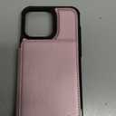 Vinich for iPhone 16 Pro Max 6.9" Wallet Case with Card Holder, RFID Blocking Credit Slots Kickstand Shockproof Phone Cover for Women Men, Rose Gold