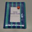 TUFTED Tufted Picture Frame  Fits 4"×6" Photos Blue & Green  FRAME FITS 4 × 6 PHOTOS