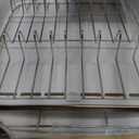 SNTD Dish Drying Rack, Expandable Dish Rack for Kitchen Counter, Stainless Steel Dish Drainer with Drainboard Set and Utensil Holder (White)