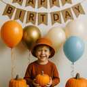 Fog Blue Orange Balloon Arch Garland Kit for Rustic Fall Baby Boy Shower Little Pumpkin Birthday Thanksgiving Fall In Love Bridal Blue Harvest Party Decoration