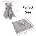 Pro Goleem Elephant Security Blanket, Soft Lovey Unisex Lovie Baby Gifts for Boys and Girls Snuggle Toy Stuffed Animal Newborn Essentials and Items Grey 16 Inch