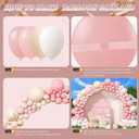 412Pcs Pink Balloon Arch Garland Kit,18 12 10 5 Inch Pink White Balloon Arch Garland Kit Include Nude Balloons for Birthday Shower Princess Theme Party Wedding Decorations