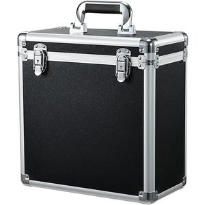 Vinyl Record Storage Case LP Album Collection Display Box Aluminium Water Resistant Vinyl Record Organizer Storage Holds 30+ Valuable Records 7/10/12 Inch Collapsible Storage Crate with Mesh Bag Black