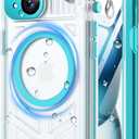 For iPhone 15 Waterproof Case with Magsafe, Built-in [Camera & Screen Protector] [Lanyard], IP68 Water Proof Full Body Dustproof Heavy Duty Frosted Protective Phone Cover, 6.1" Teal
