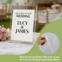 Acrylic Sign Stand Holder - 8.5x11 Inches Plastic Acrylic Literature Holders, 12 Pack Sign Holders Suit for Flyer, Magazine, Pamphlet, Booklet Display