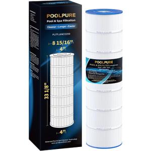 POOLPURE PLFPJANCS200 Pool Filter Replaces Jandy CS200, PJANCS200, Ultral-B9, R0462400, Unicel C-8418, Filbur FC-0823, Aladdin 35002, 200 Sq.ft Filter Cartridge 1 Pack
