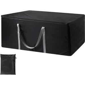 Uranshin Outdoor Cushion Storage Bag Waterproof, Extra Large Patio Cushion Storage Bag with Zipper and Handles, 177 Gallon Heavy Duty Large Storage Bags for Cushions, Pillows, Blankets Storage
