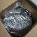 Human Dog Bed, 71''x45''x12'' Size Fits You and Pets, Washable Faux Fur Pet Bed for People Doze Off, Napping Orthopedic Dog Bed, Present Plump Pillow, Blanket, Strap - Dark Grey