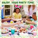 Amyhill 160 Pcs 40 Guest Happy Easter Party Supplies Easter Paper Plates and Napkins Forks Disposable Easter Dinnerware for Spring Picnic Bunny Party, 40 Easter Plates, 80 Napkins, 40 Forks(Egg)