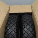 2-Pack 4.80-8 Wheelbarrow Tire and wheel with 3"-6''Centered Hub, 3/4" or 5/8''or 1/2'' Bearings, 16 Tire Assembly for Hand Truck,Garden Cart (4.80/4.00-8 Flat Free,3"Center Hub,Knobby Tread)