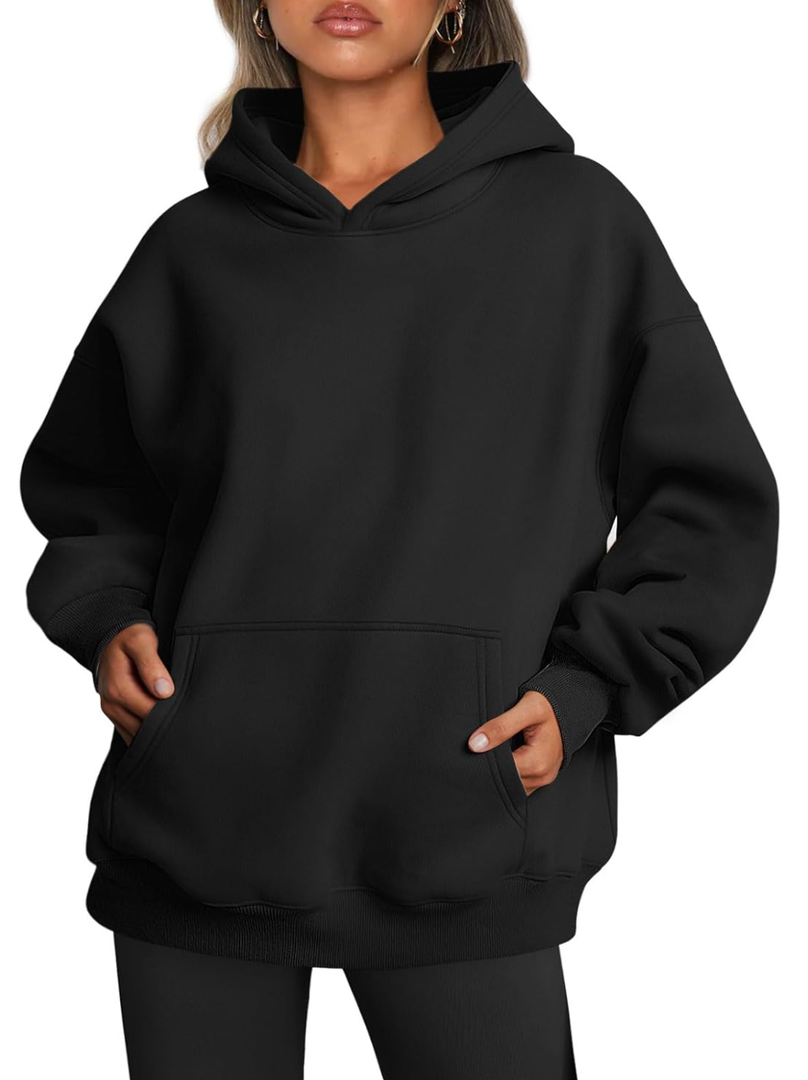 Trendy Queen Womens Oversized Hoodies Fleece Sweatshirts Fall Fashion 2025 Pullover Sweaters Winter Clothes, Medium 
