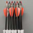 32" Pure Carbon Archery Arrows Spine 300 350 400 Removable Tips, spine350