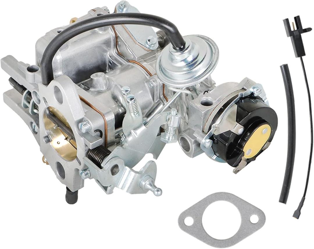 GXYWADY 1 Barrel Automatic Choke Carburetor Carb Replacement for 4.9L 300Cu & 4.1L 250Cu & 3.3L 200Cu Engines F100 F150 F250 F350 E-100 E-150 E-250 E-350 1967-1985