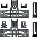 Upgraded WPW10546503 Dishwasher Top Rack Adjuster Compatible with Kitcheneaid Dishwasher Parts Upper Rack, Includes W10546503 W10195840 W10195839 W10250160 Part for Whirlpool kenmore Dishwasher, 8 PCS