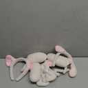 9 Pcs Lamb Sheep Costume Accessories Including Lamb Headbands Bowtie and Tail for Birthday Animal Cosplay Halloween Party Costume Supplies