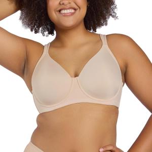 Leading Lady, Brigitte Full Coverage, Underwire, Lightly Padded T-Shirt Bra, Side & Back Smoothing, Adjustable Straps, 36A-54G (46A, Sand)