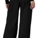 JOE'S JEANS Women's The Dani Wide Leg Trousers (Black), Size 8