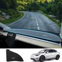 2024 Upgrade Dashboard Cover for Tesla Model Y Alcantala Dash Cover Mat for Anti-Glare&Slip Interior Accessories Compatible with Tesla Model Y 2024-2020