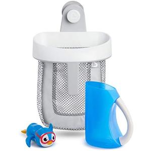Munchkin® Bath Essentials Set with Bonus Wind-Up Swimming Penguin, 3 Piece, Grey
