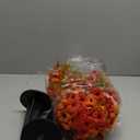 2 Pack Fall Artificial Topiary Bushes - 23" Boxwood Ball Trees with Mums, UV Resistant Faux Plants with Ground Spike for Outdoor, Fake Shrubs for Garden Porch Patio Autumn Thanksgiving Decor