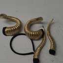 MOSTORY Antelope Horns Headband for Adult - Devil Horns Headband for Halloween Demon Horn Headband for Renaissance Cosplay (Gold)