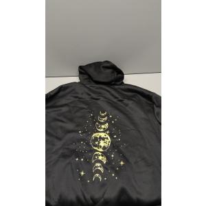 SOLY HUX Women's Graphic Hoodies Drawstring Long Sleeve Moon Print Sweatshirt Pullover Fall Tops, L