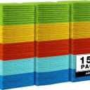 AIDEA Microfiber Cleaning Cloth, 150PK, Microfiber Towels for Cars, Premium All Purpose Car Cloth, Lint Free Rags, Absorbent Towels for SUVs, House, Kitchen, Window, 12"12" (Yellow Blue Green)