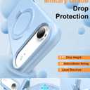 ZHK Liquid Silicone Designed for iPhone Air Case with Magnet Stand, [Precise Camera Lens Protection][Mil-Grade Drop Shockproof][Soft Anti-Scratch Microfiber Lining] Slim Fit Cover,Baby Blue (iPhone Air 6.5 inch)