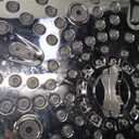 Square Shower Head, 6 Spray Modes High Pressure 10 Inch Chrome Shower heads, Rainfall & Massage Anti-Clog Nozzles Easy-Clean Surface for Spa Experience, Large Showerheads