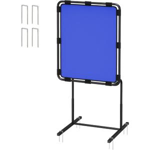 Baseball Strike Zone Target for Plastic Balls Adjustable Height Pitching Target Strike Zone, Blue
