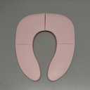 Jool Baby Folding Travel Potty Training Seat for Toddlers, Fits Round & Oval Toilets, Non-Slip Suction Cups, Includes Free Travel Bag (Pink) (1 Count (Pack of 1))