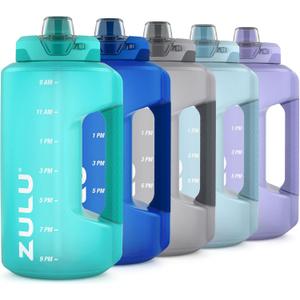 Goals Half Gallon Water Bottle with Straw (64 Ounces, Aquaviva)