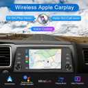 Single Din Touchscreen Radio Wireless/Wired CarPlay & Android Auto, HD IPS Touchscreen Car Stereo Single Din with Bluetooth 5.4, Mirror Link, Volume Knob, FM/SWC/EQ/USB