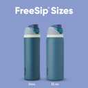 Owala FreeSip Insulated Stainless Steel Water Bottle with Straw, BPA-Free Sports Water Bottle, Great for Travel, 32 Oz, Denim