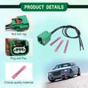 Headlight Connector Wiring Harness Parking Light Connector Wiring Harness Replace 68064997AA Compatible with Chrysle D0dge JP