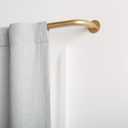 EXCLUSIVE HOME Holden Wrap Around 1" Curtain Rod, Gold, Adjustable 52"-72"