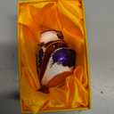 Hand Painted Enamel Duck Trinket Box for Home Decor, Hinged Jewelry Organizer for Ring Earrings, Unique Figurine Keepsake Collectible Personalized Elegant Handmade Ornament Gifts (Blue Cartoon Duck)