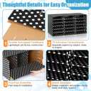 Fuutreo 1 Pc Classroom Construction Paper Storage,White Polka Dots