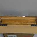 Framed Modern Abstract Wall Art for Living Room, 4 Piece Minimalist White and Gold Geometric Bright Style Wall Art Prints, Contemporary Luxury Square Wall Decor for Bedroom Office Dining Room, 12x12