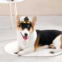 BESPORTBLE Small Dog Captain Hat for Dog: Sailor Hat Captain Costume - Marine Admiral for Puppies and Cats s for Adventures and Halloween Carnival Pet Festival