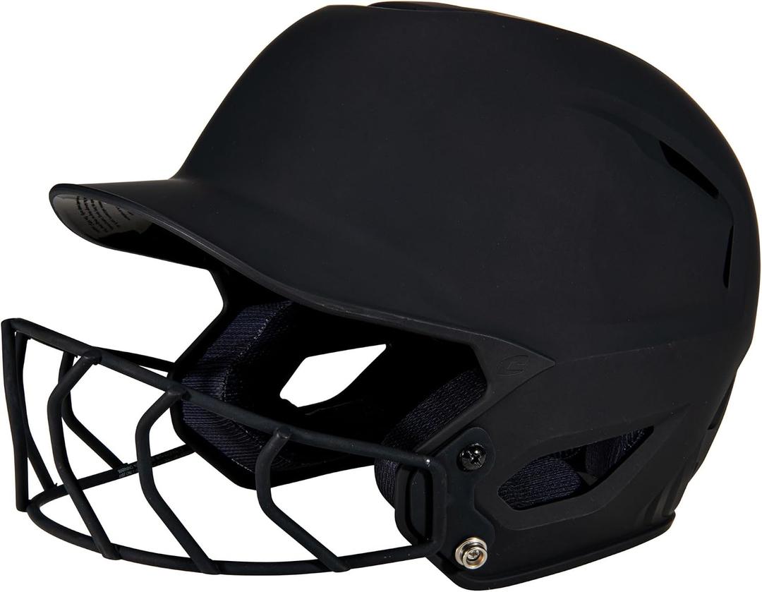 Champro HXE Fastpitch Softball Matte Batting Helmet, Medium, Black