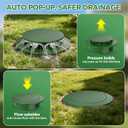 Pop Up Drainage Emitter for 3 & 4 Sewer and Drain Fittings,Dual-Rod Downspout Cover, Outdoor Drain Cover for Yard Outlet, Channel Drains & Catch Basins