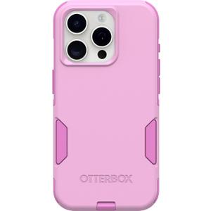 OtterBox iPhone 15 Pro (Only) Commuter Series Case - Run Wildflower (Pink), Slim & Tough, Pocket-Friendly, with Port Protection